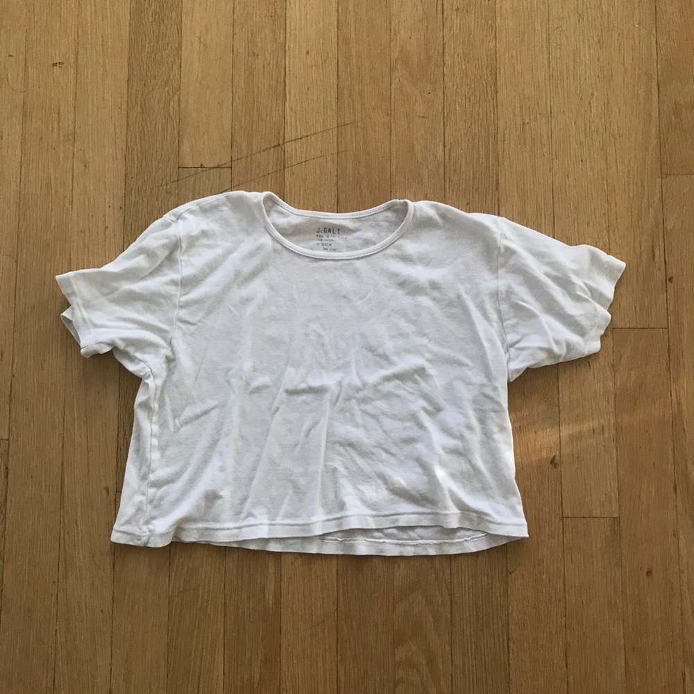 Brandy Melville White Cropped Top